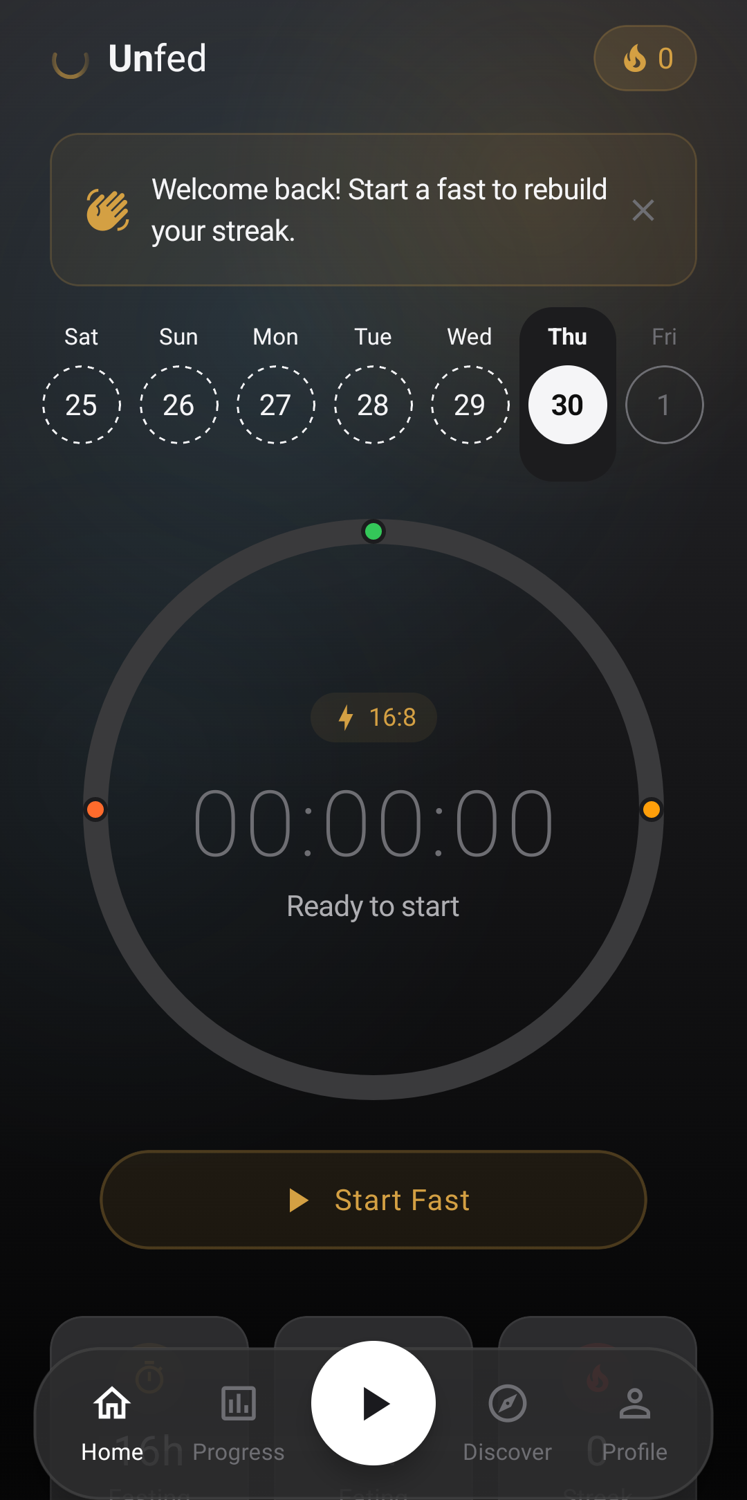 Home screen idle