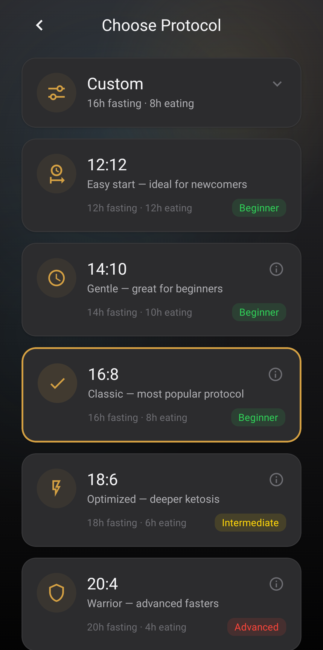 Protocol selection